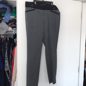 Grey and black skinny pant